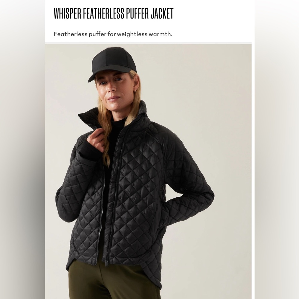 Athleta Whisper Featherless puffer jacket sz L